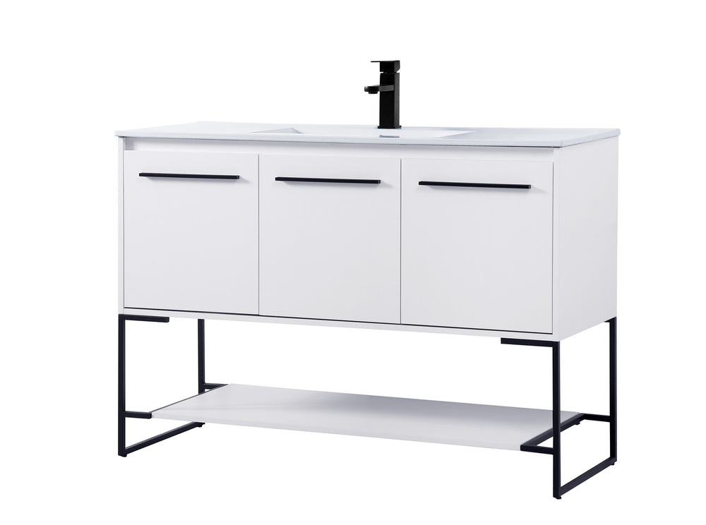 Elegant Lighting - VF42048WH - Single Bathroom Vanity - Gerard - White