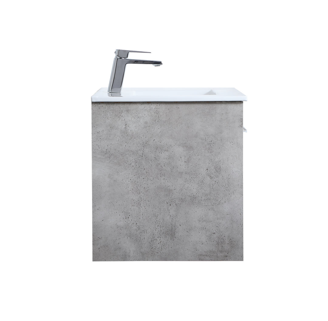 Elegant Lighting - VF44030CG - Single Bathroom Floating Vanity - Rasina - Concrete Grey
