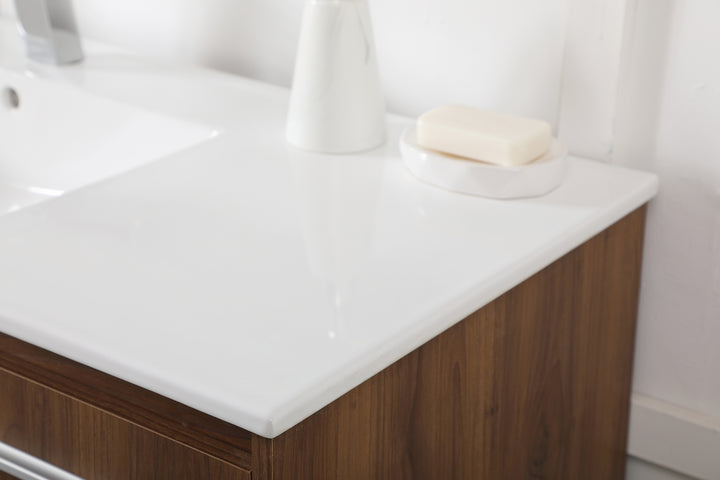 Elegant Lighting - VF44048WB - Single Bathroom Floating Vanity - Rasina - Walnut Brown