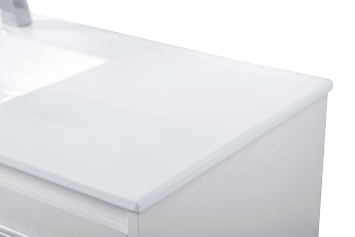 Elegant Lighting - VF44048WH - Single Bathroom Floating Vanity - Rasina - White