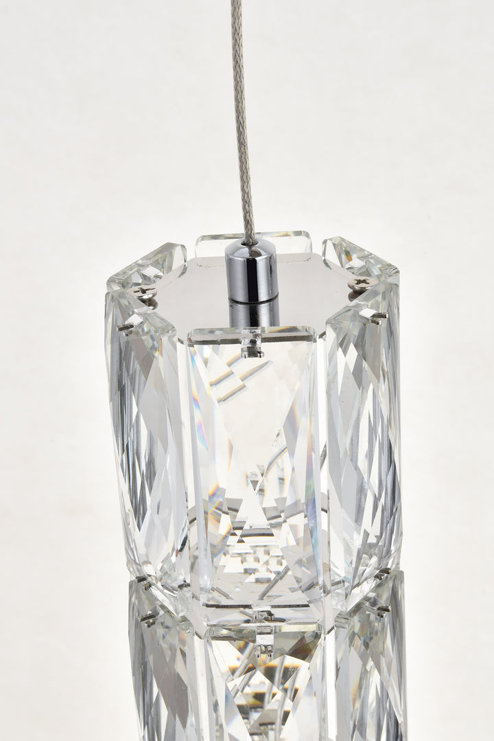 Elegant Lighting - 3500D3RC - LED Pendant - Polaris - Chrome