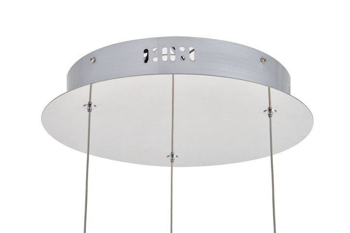 Elegant Lighting - 3500D3RC - LED Pendant - Polaris - Chrome