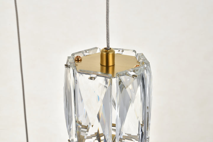 Elegant Lighting - 3500D24G - LED Pendant - Polaris - Gold