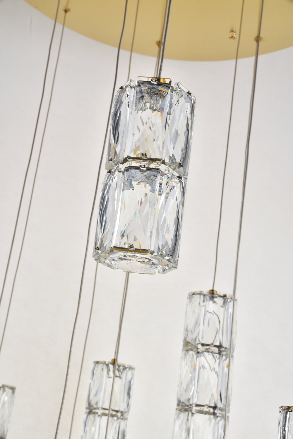 Elegant Lighting - 3500D28G - LED Pendant - Polaris - Gold