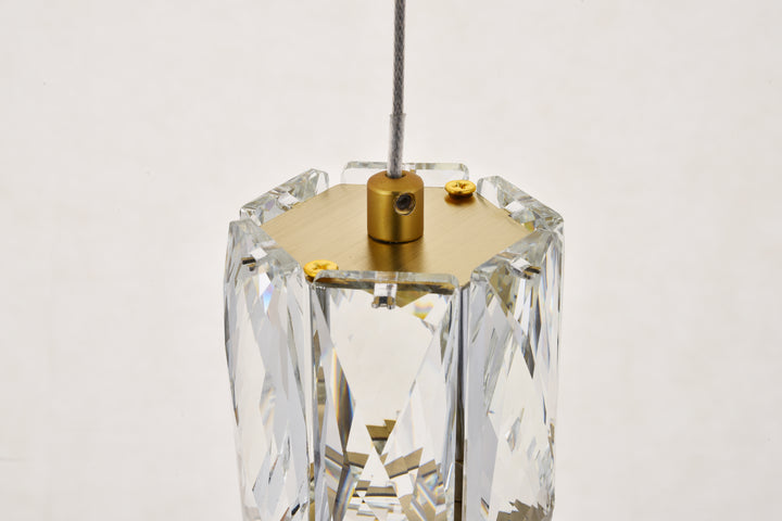Elegant Lighting - 3500D1G - LED Pendant - Polaris - Gold