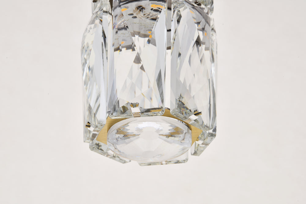 Elegant Lighting - 3500D9G - LED Pendant - Polaris - Gold