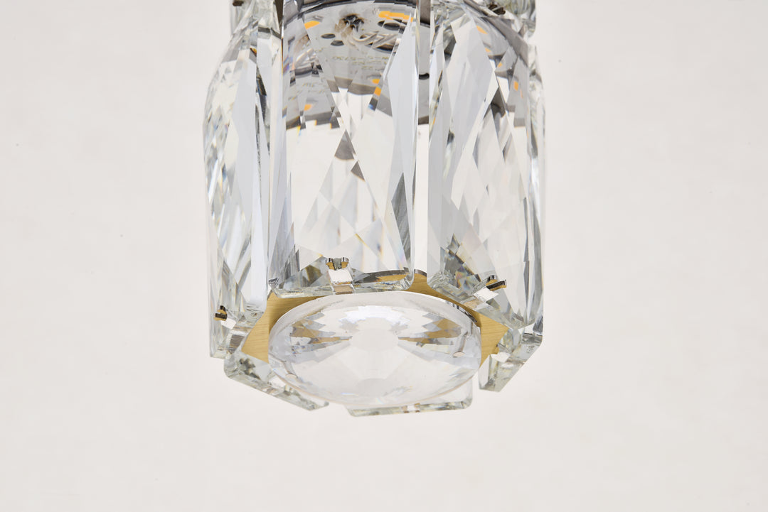 Elegant Lighting - 3500D9G - LED Pendant - Polaris - Gold