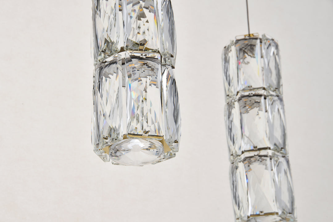 Elegant Lighting - 3500D9G - LED Pendant - Polaris - Gold