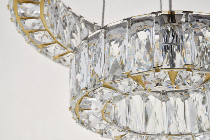 Elegant Lighting - 3503G18G - LED Pendant - Monroe - Gold