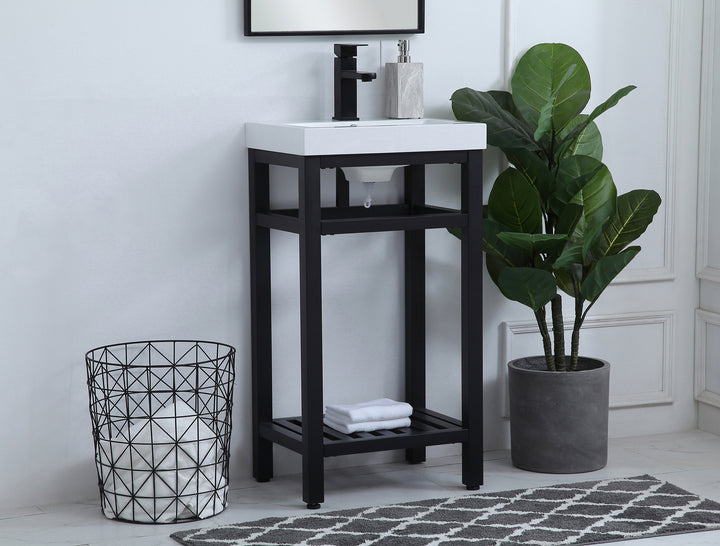 Elegant Lighting - VF14018BK - Single Bathroom Vanity - Raya - black