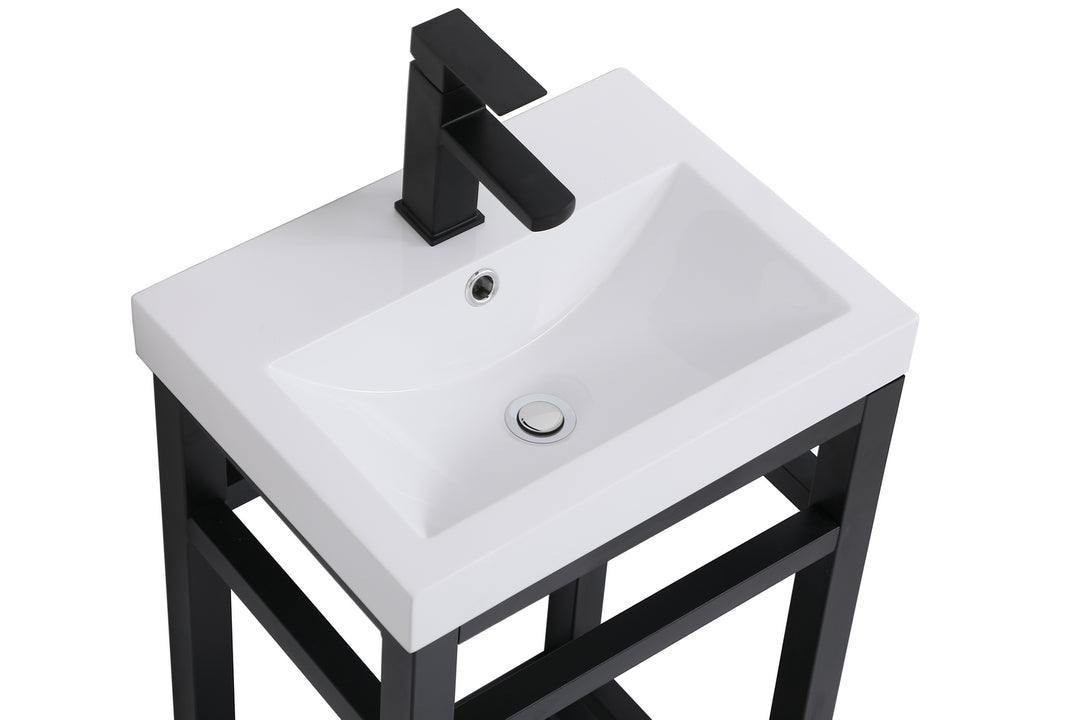 Elegant Lighting - VF14018BK - Single Bathroom Vanity - Raya - black