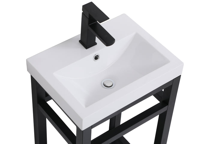 Elegant Lighting - VF14018BK - Single Bathroom Vanity - Raya - black
