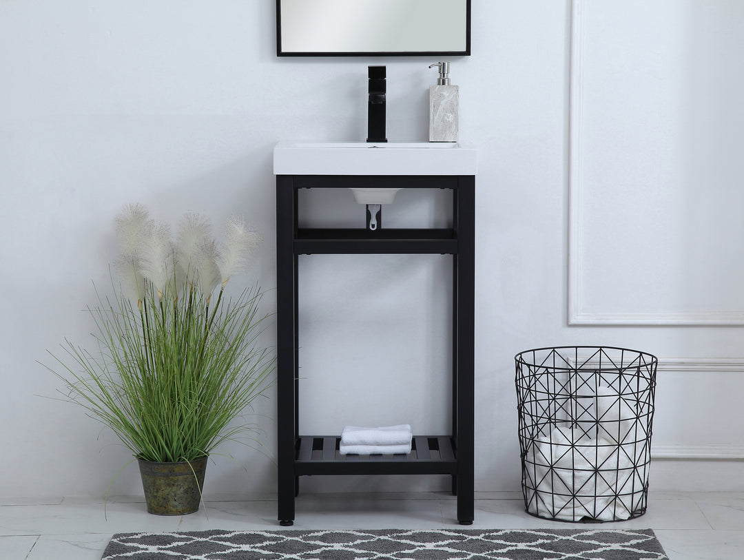 Elegant Lighting - VF14018BK - Single Bathroom Vanity - Raya - black