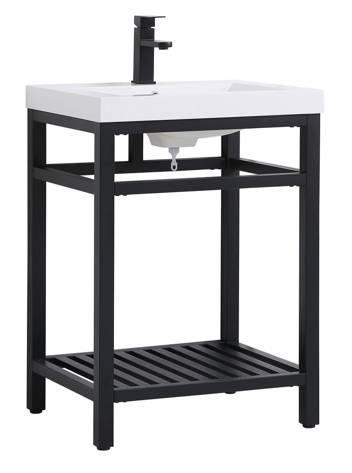 Elegant Lighting - VF14024BK - Single Bathroom Vanity - Raya - black