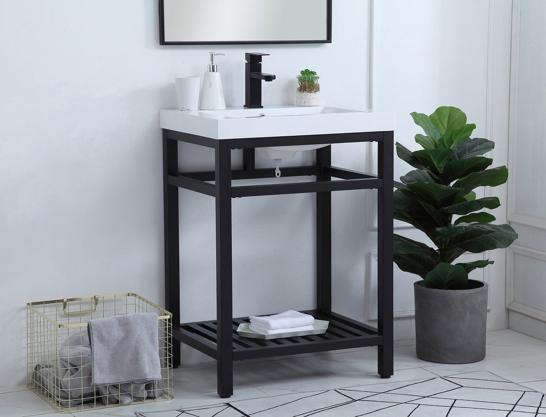 Elegant Lighting - VF14024BK - Single Bathroom Vanity - Raya - black