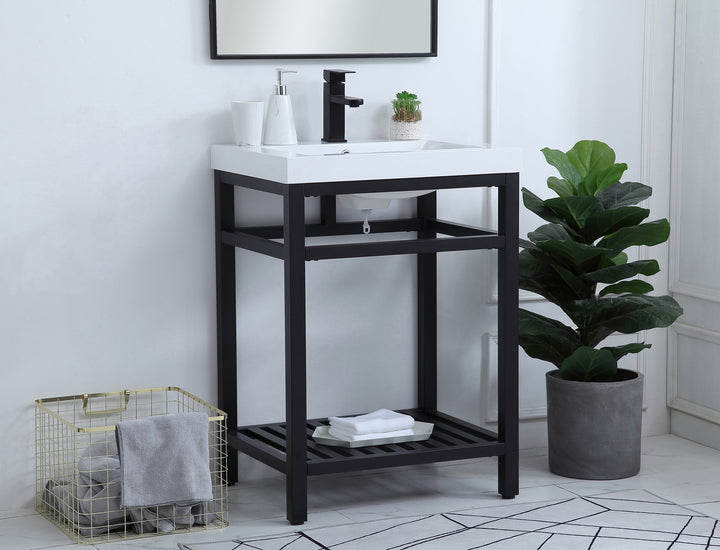 Elegant Lighting - VF14024BK - Single Bathroom Vanity - Raya - black
