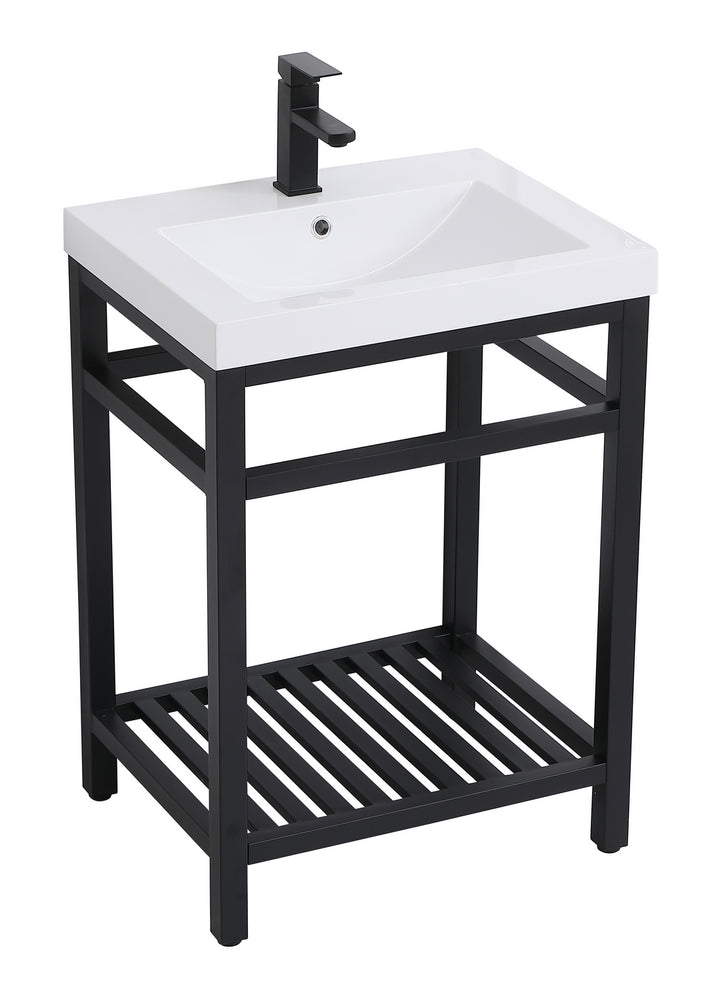 Elegant Lighting - VF14024BK - Single Bathroom Vanity - Raya - black
