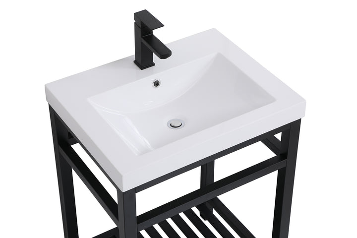 Elegant Lighting - VF14024BK - Single Bathroom Vanity - Raya - black