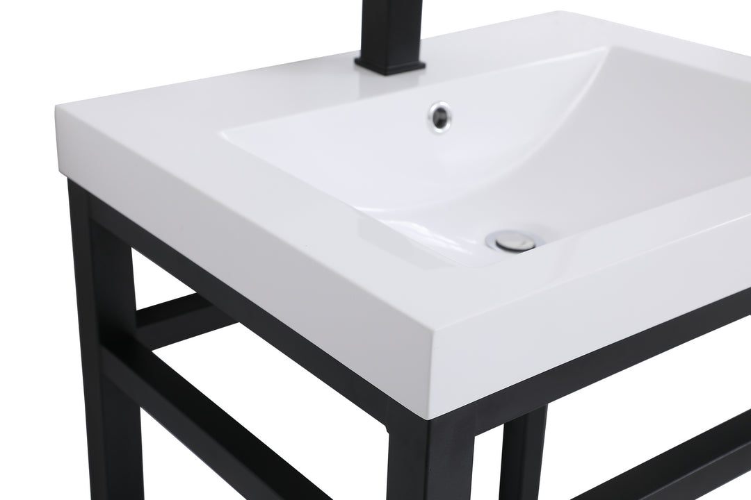Elegant Lighting - VF14024BK - Single Bathroom Vanity - Raya - black