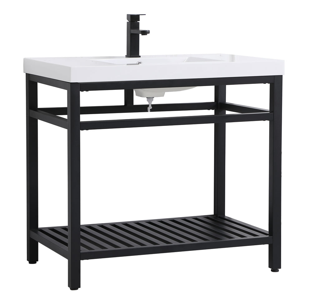 Elegant Lighting - VF14036BK - Single Bathroom Vanity - Raya - black