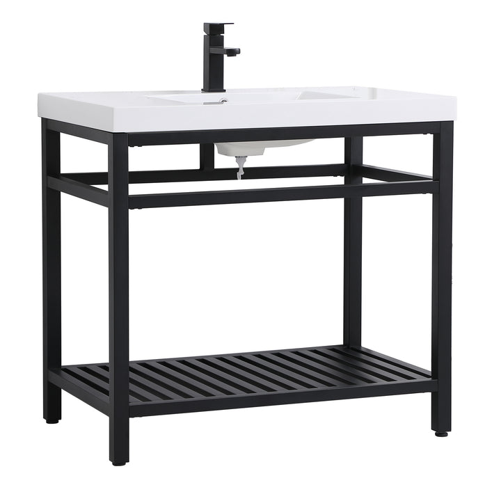Elegant Lighting - VF14036BK - Single Bathroom Vanity - Raya - black