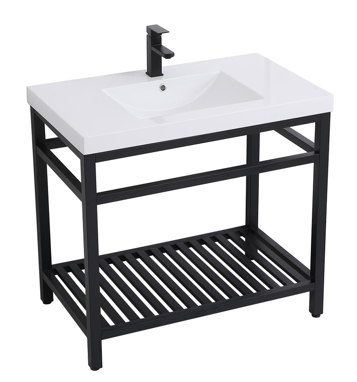 Elegant Lighting - VF14036BK - Single Bathroom Vanity - Raya - black