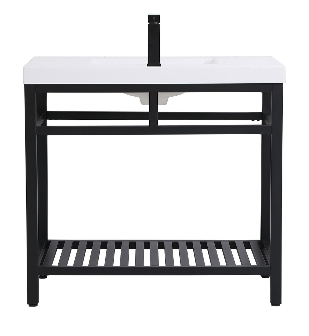 Elegant Lighting - VF14036BK - Single Bathroom Vanity - Raya - black