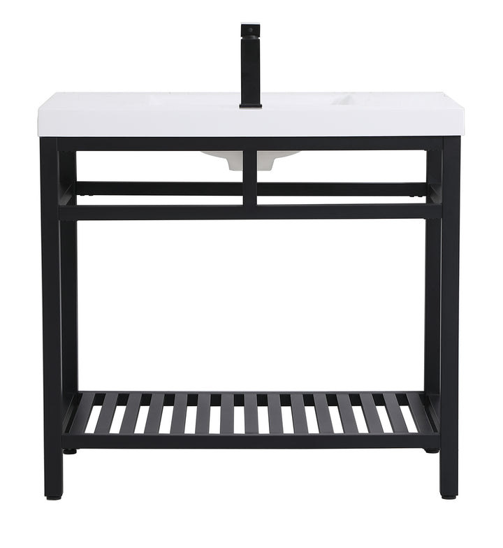 Elegant Lighting - VF14036BK - Single Bathroom Vanity - Raya - black