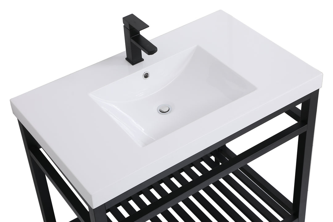 Elegant Lighting - VF14036BK - Single Bathroom Vanity - Raya - black