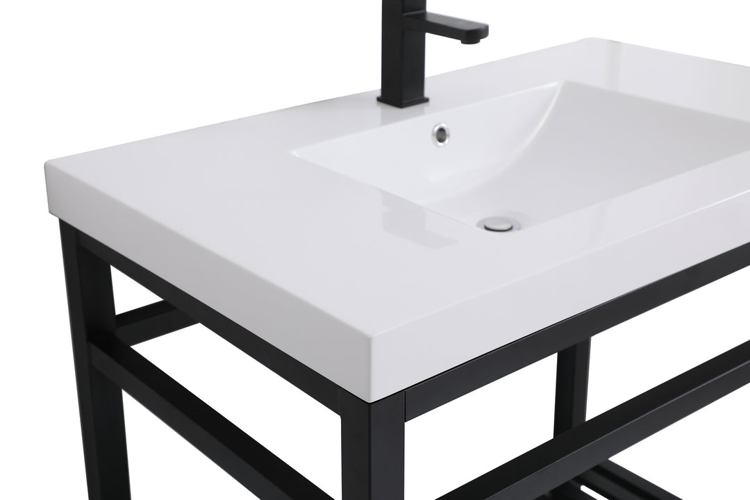 Elegant Lighting - VF14036BK - Single Bathroom Vanity - Raya - black