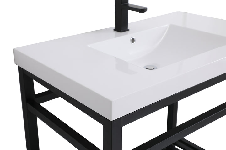 Elegant Lighting - VF14036BK - Single Bathroom Vanity - Raya - black