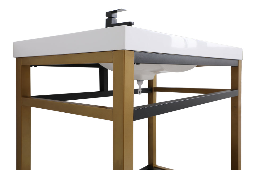 Elegant Lighting - VF14036GB - Single Bathroom Vanity - Raya - Golden Black