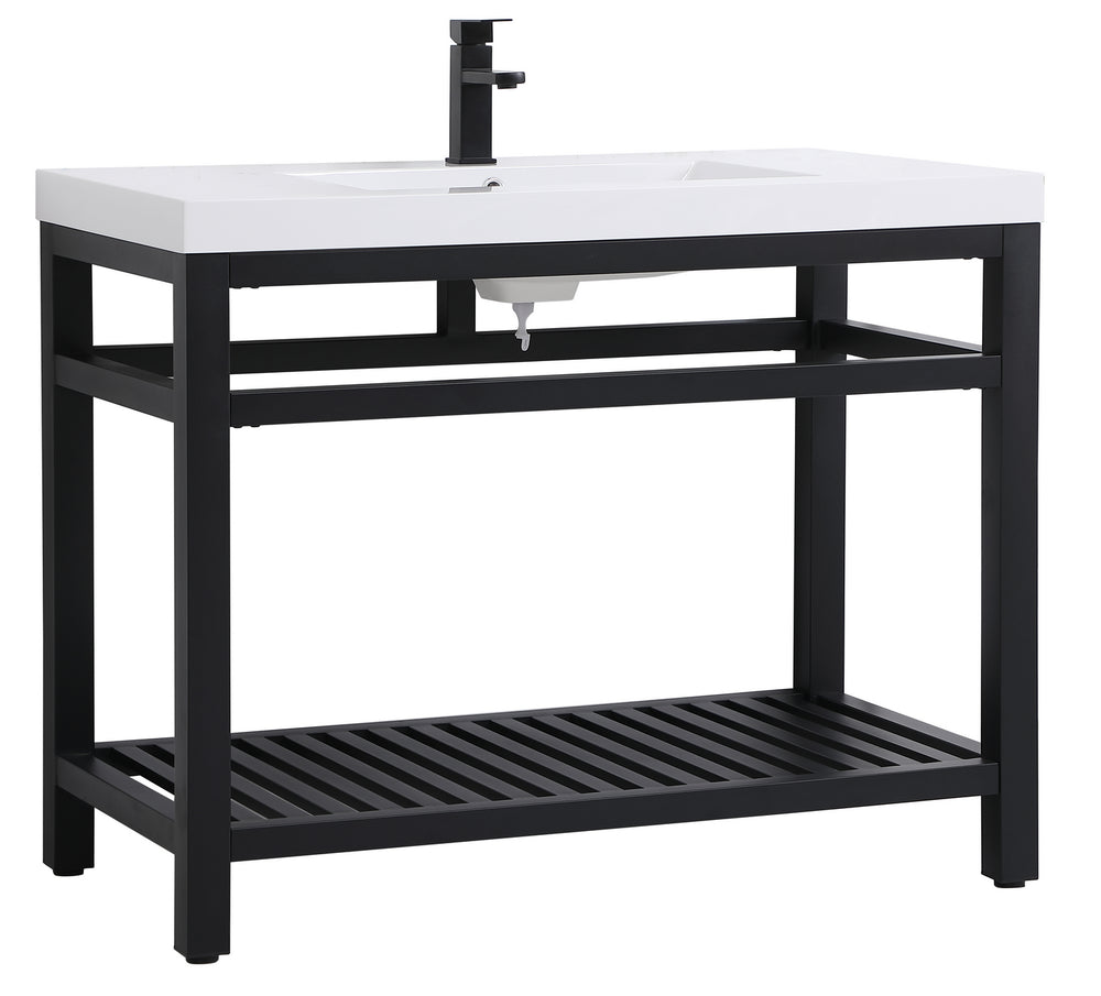 Elegant Lighting - VF14042BK - Single Bathroom Vanity - Raya - black