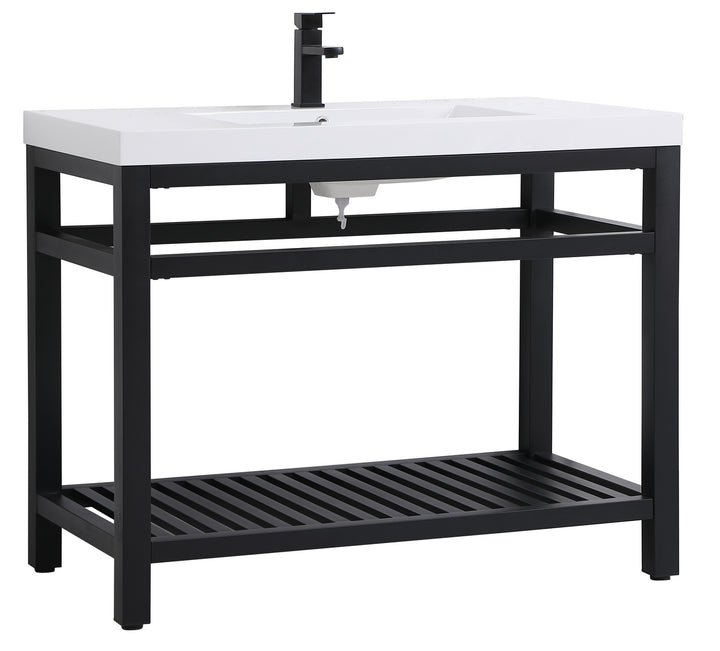 Elegant Lighting - VF14042BK - Single Bathroom Vanity - Raya - black