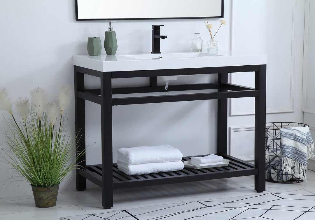 Elegant Lighting - VF14042BK - Single Bathroom Vanity - Raya - black