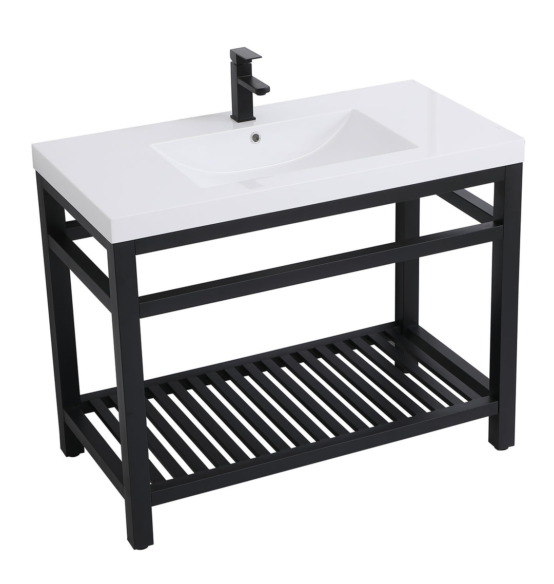 Elegant Lighting - VF14042BK - Single Bathroom Vanity - Raya - black