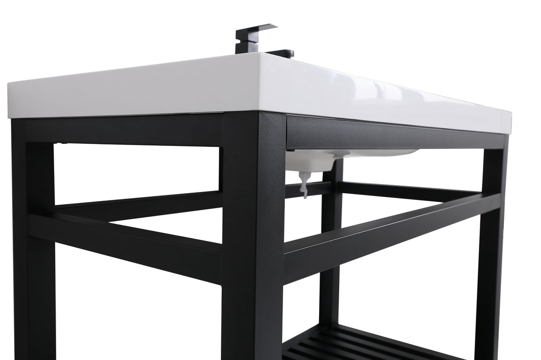 Elegant Lighting - VF14042BK - Single Bathroom Vanity - Raya - black