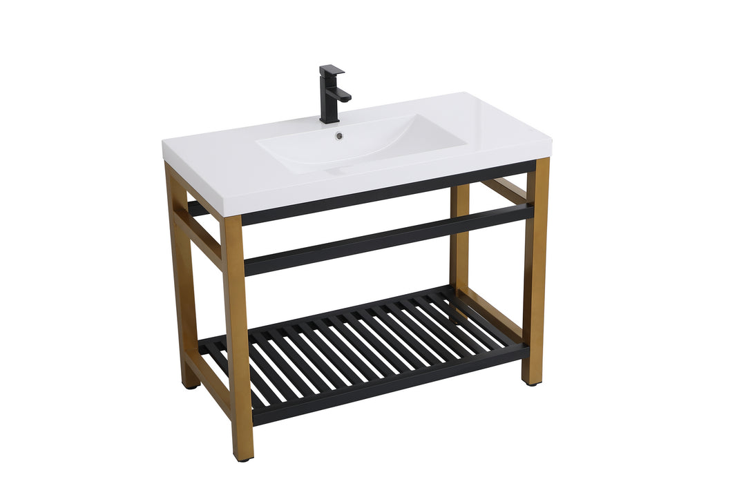 Elegant Lighting - VF14042GB - Single Bathroom Vanity - Raya - Golden Black