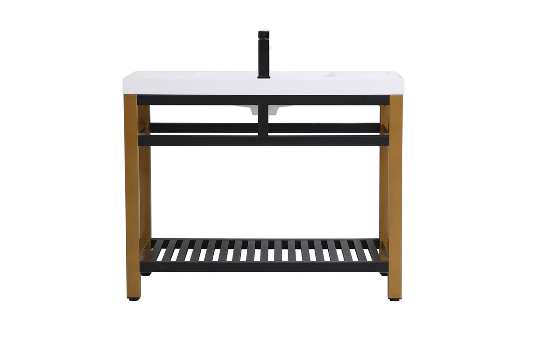Elegant Lighting - VF14042GB - Single Bathroom Vanity - Raya - Golden Black