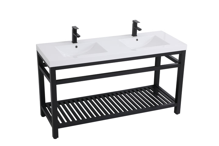 Elegant Lighting - VF14060DBK - Double Bathroom Vanity - Raya - black