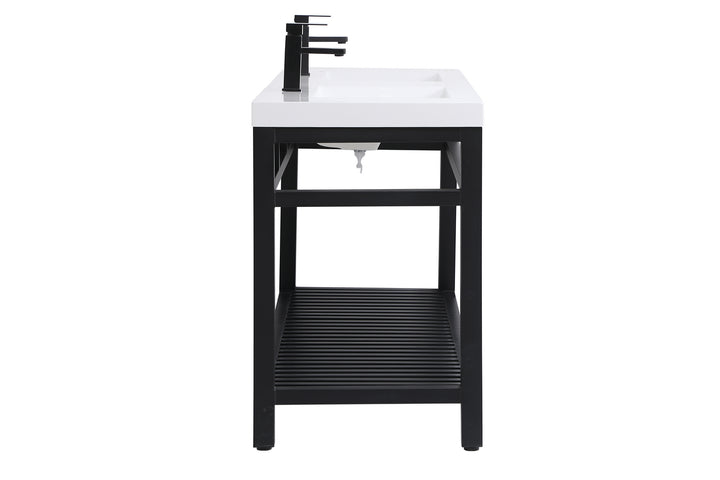 Elegant Lighting - VF14060DBK - Double Bathroom Vanity - Raya - black