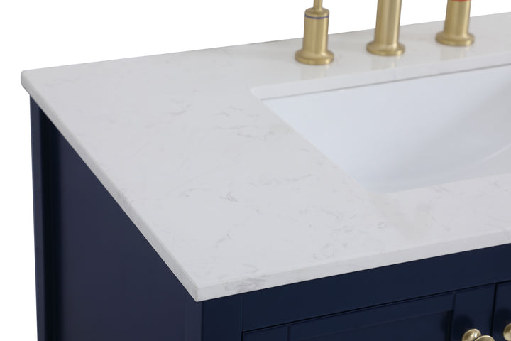 Elegant Lighting - VF16436BL - Single Bathroom Vanity - Theo - Blue