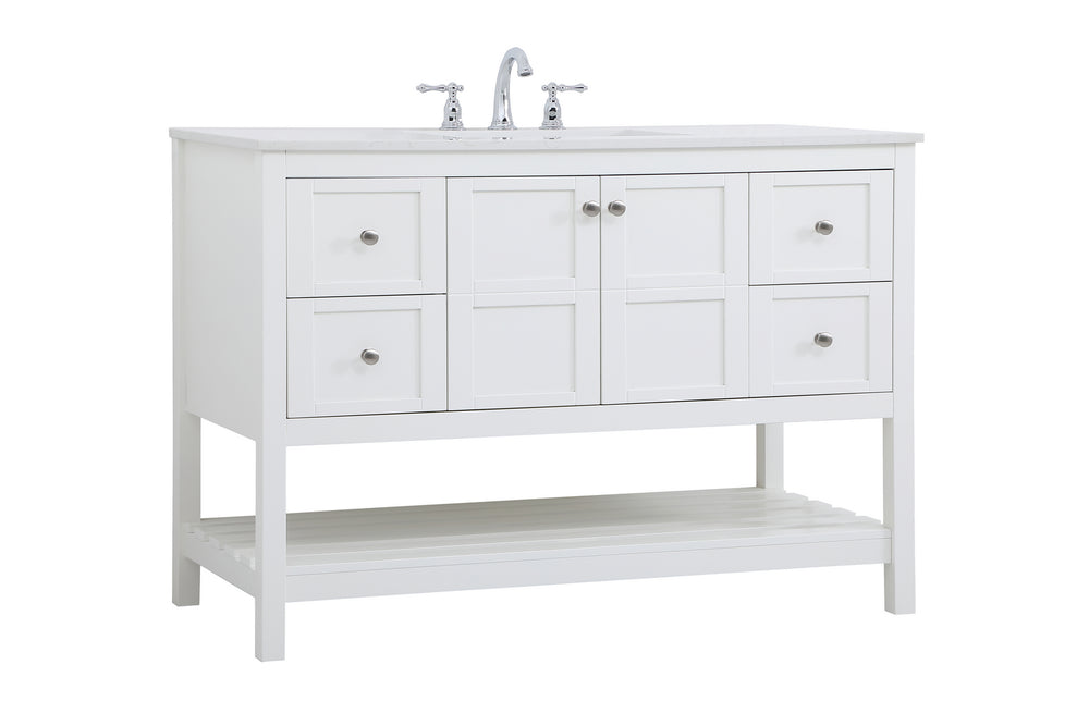 Elegant Lighting - VF16448WH - Single Bathroom Vanity - Theo - White
