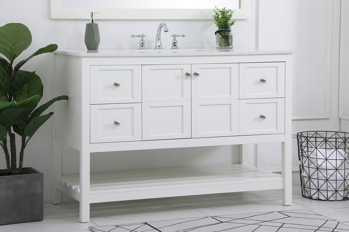 Elegant Lighting - VF16448WH - Single Bathroom Vanity - Theo - White