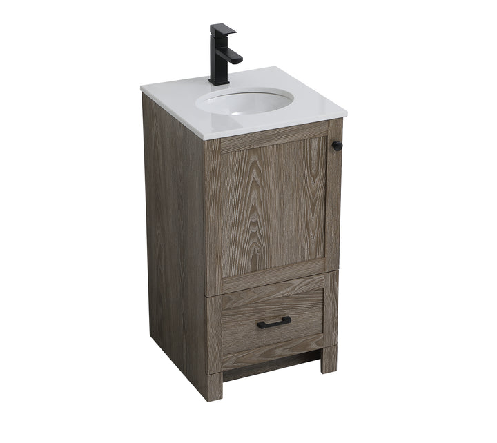 Elegant Lighting - VF2818WO - Single Bathroom Vanity - Soma - weathered oak