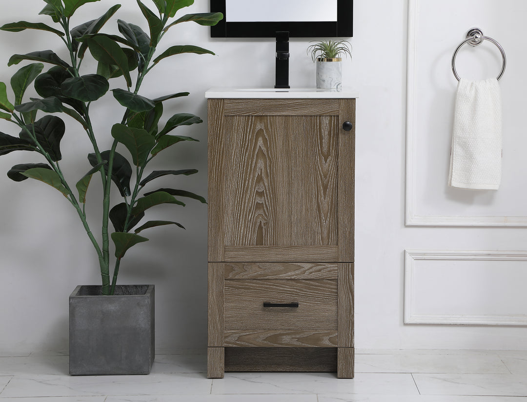 Elegant Lighting - VF2818WO - Single Bathroom Vanity - Soma - weathered oak