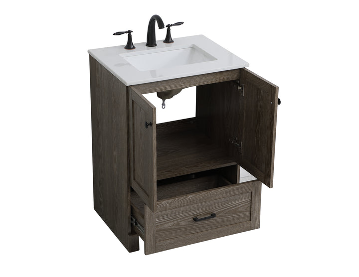Elegant Lighting - VF2824WO - Single Bathroom Vanity - Soma - weathered oak