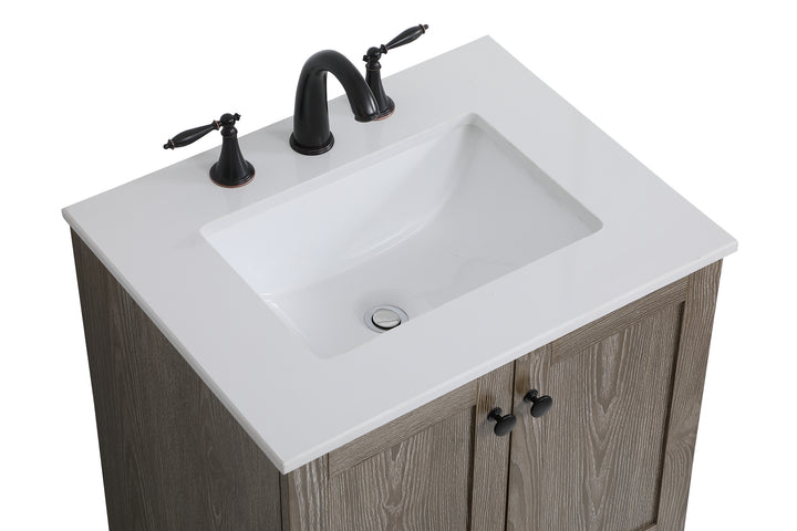 Elegant Lighting - VF2824WO - Single Bathroom Vanity - Soma - weathered oak