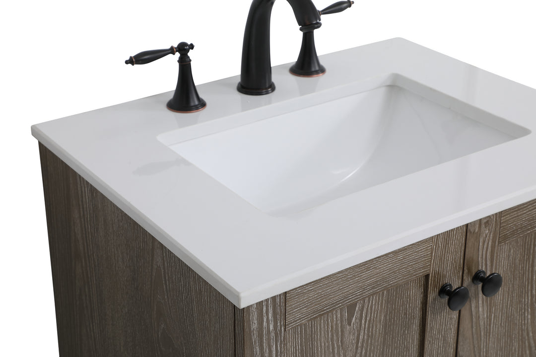 Elegant Lighting - VF2824WO - Single Bathroom Vanity - Soma - weathered oak