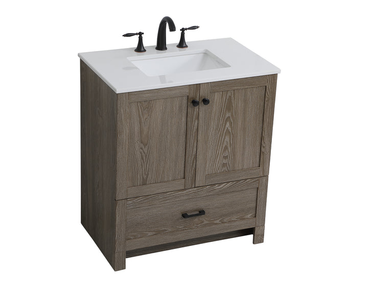 Elegant Lighting - VF2830WO - Single Bathroom Vanity - Soma - weathered oak